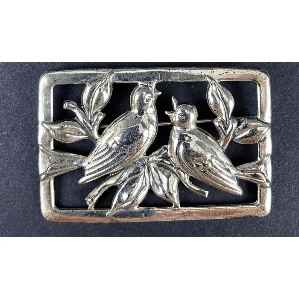 Vintage Sterling Silver CRAFT by Coro brooch
